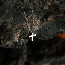 Load image into Gallery viewer, Short Cross Necklace Silver
